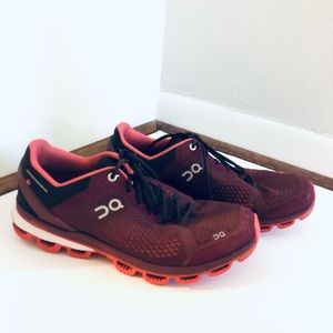 On Cloud Cloudsurfer Cloudtec Active Running Shoes Mulberry - Womens Size US 9